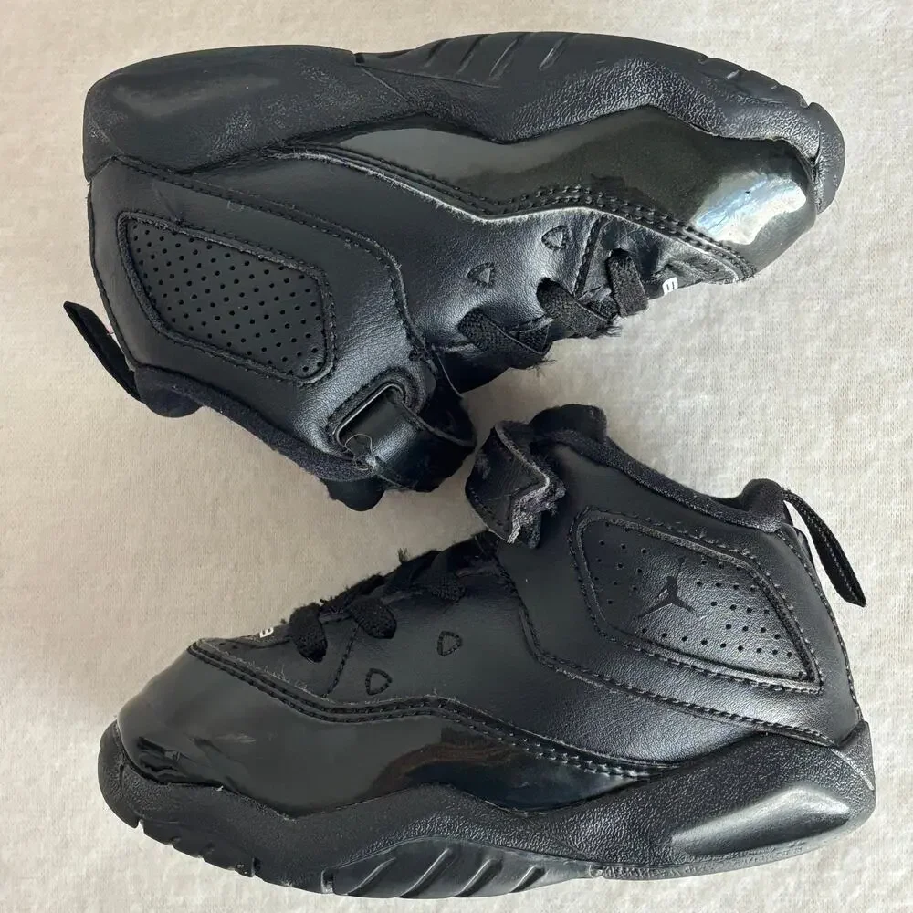 Nike Air Jordan Triple Black B'Loyal Toddler Basketball Sneakers Size 7C